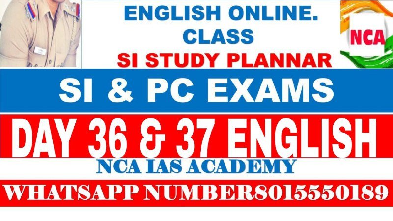 DAY 36 & 37 ENGLISH