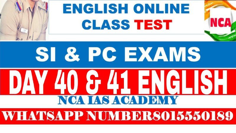 DAY 40 & 41 ENGLISH