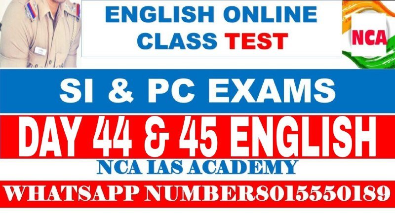 DAY 44 & 45 ENGLISH