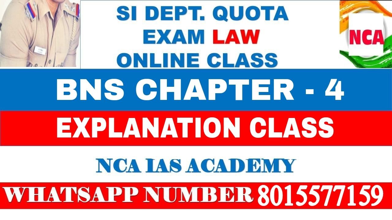 BNS CHAPTER – 04 VIDEO CLASS