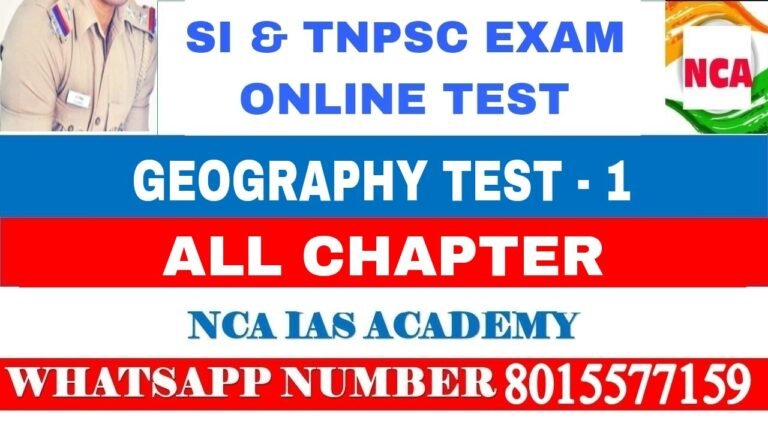 WA – GEOGRAPHY TEST – 01