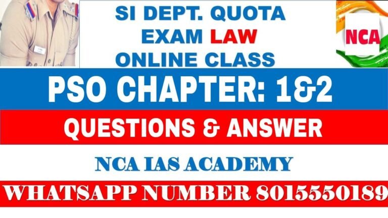 PSO CHAPTER – 01 AND 2