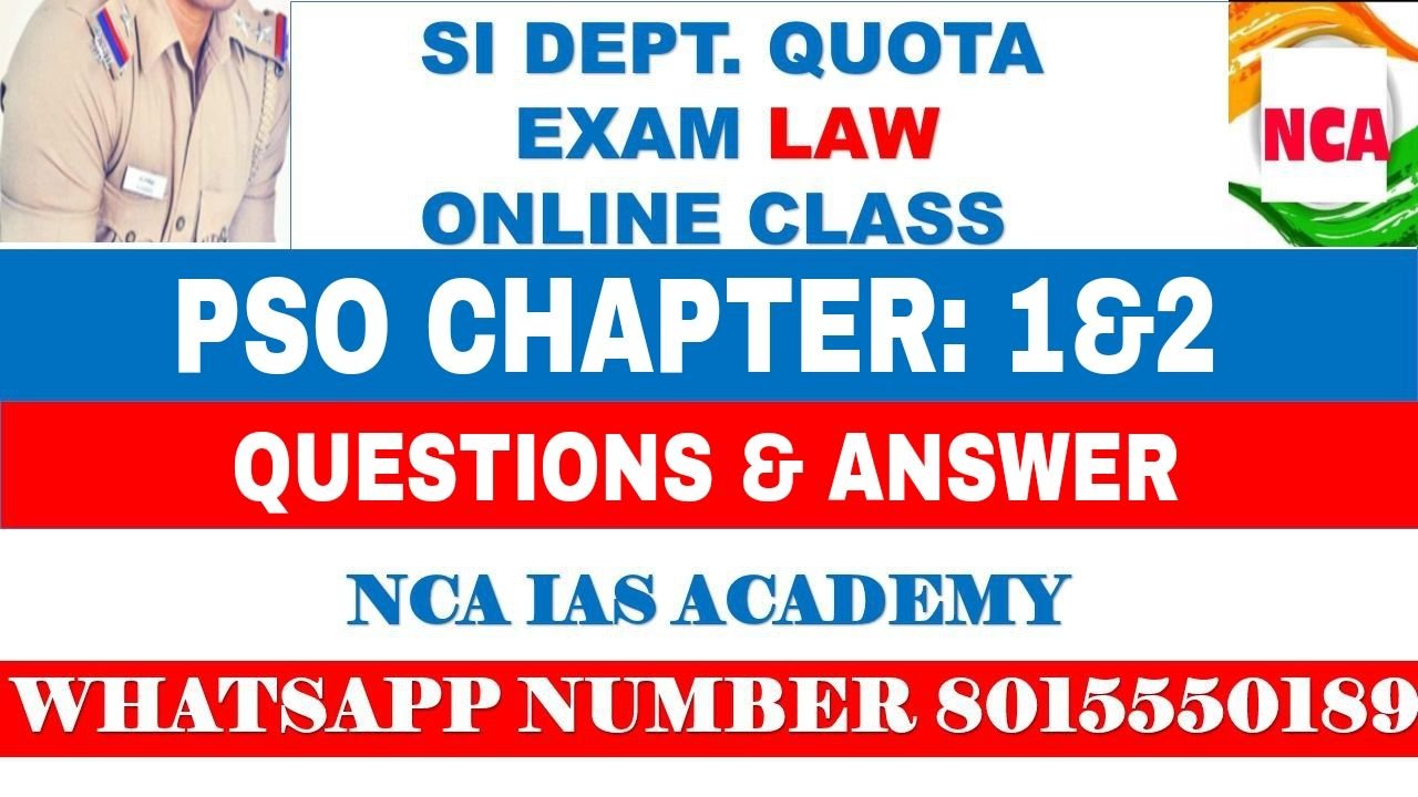 PSO CHAPTER – 01 AND 2