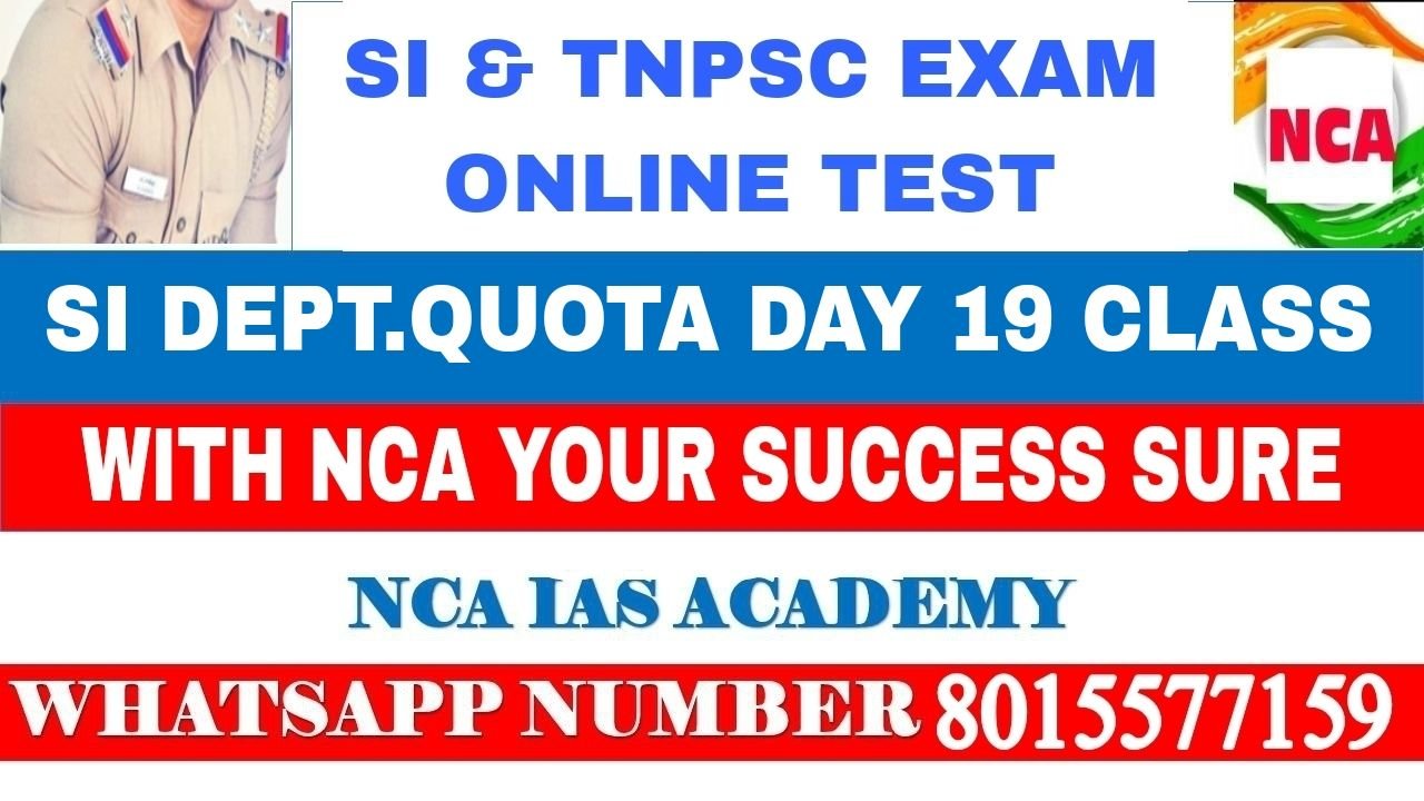 SI DEPT.QUOTA DAY 19 CLASS