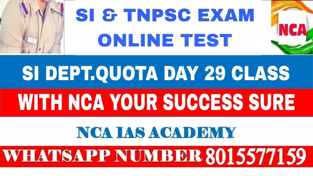 SI DEPT.QUOTA DAY 29 CLASS