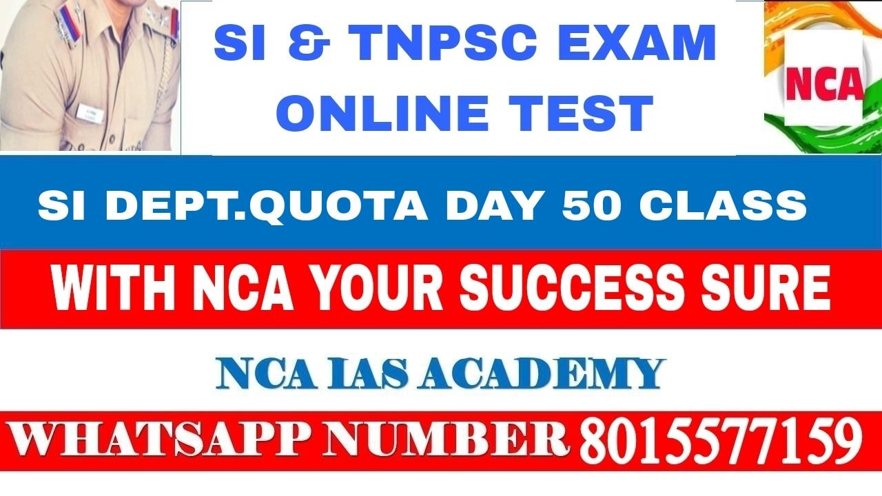 SI DEPT.QUOTA DAY 50 CLASS