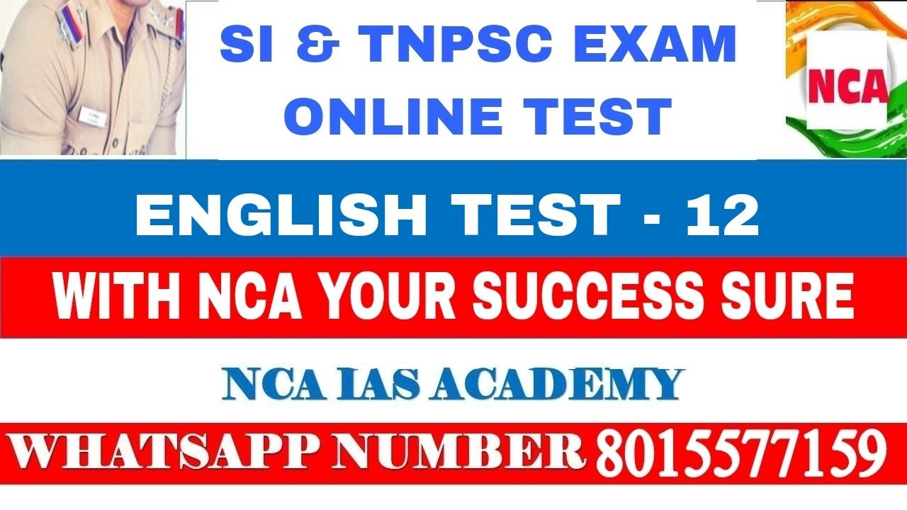 ENGLISH TEST – 12