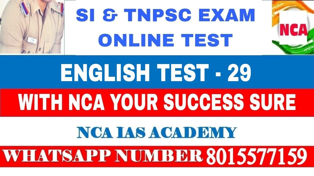 ENGLISH TEST – 29