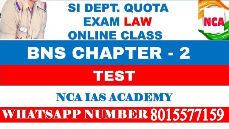 BNS CHAPTER TEST – 2