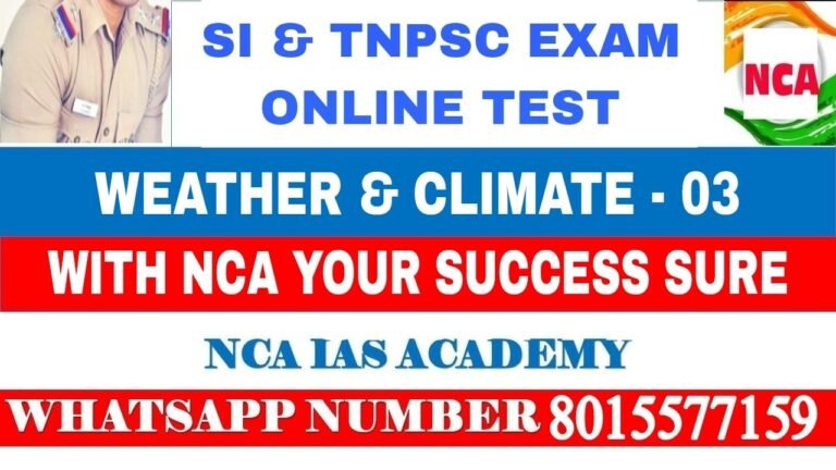 WEATHER AND CLIMATE – 03
