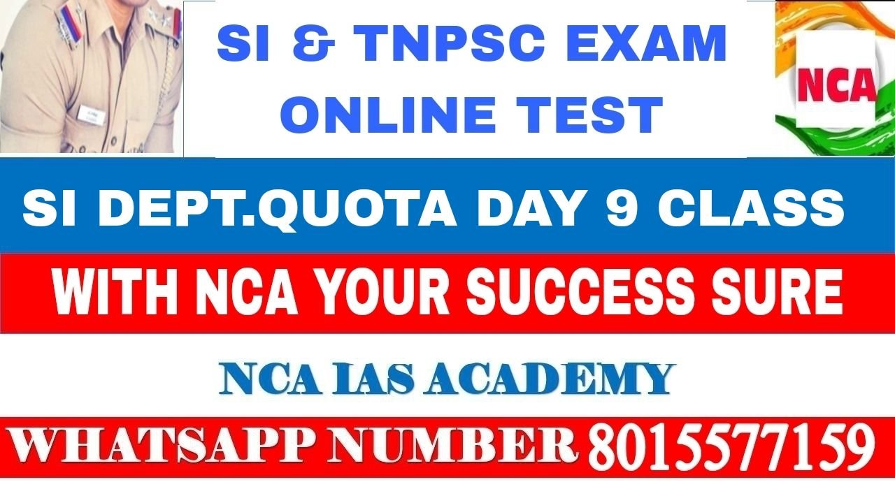 SI DEPT.QUOTA DAY 09 CLASS