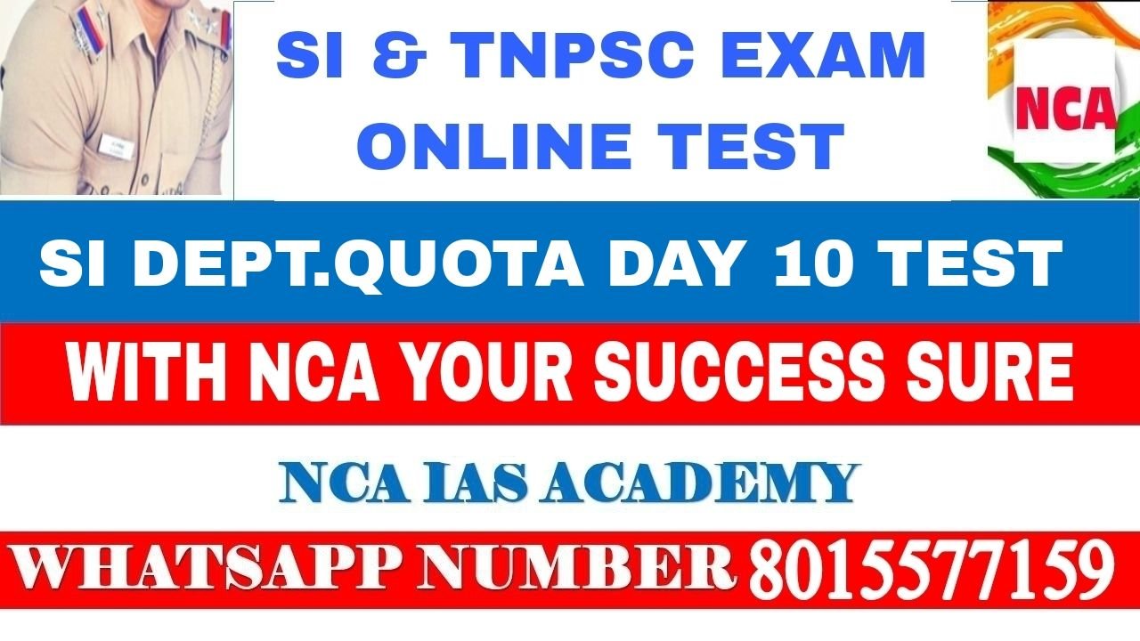 SI DEPT.QUOTA DAY 10 TEST