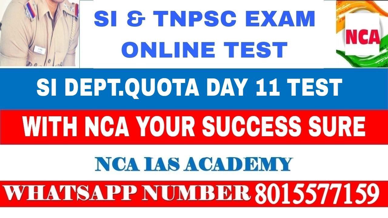 SI DEPT.QUOTA DAY 11 TEST