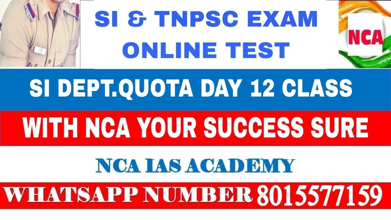 SI DEPT.QUOTA DAY 12 CLASS