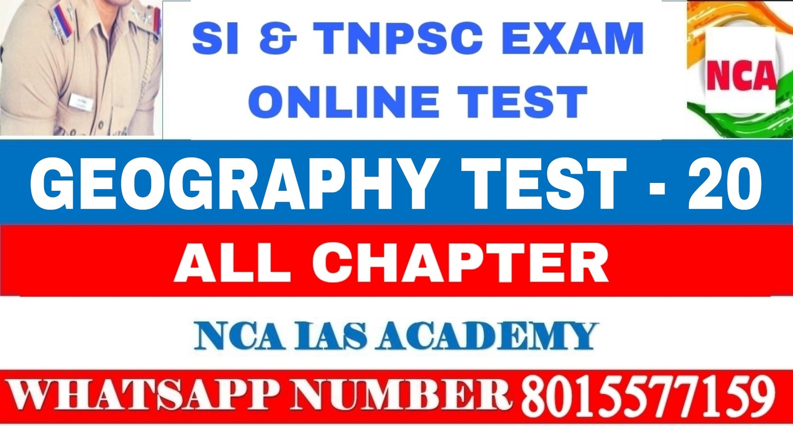 GEOGRAPHY TEST – 20