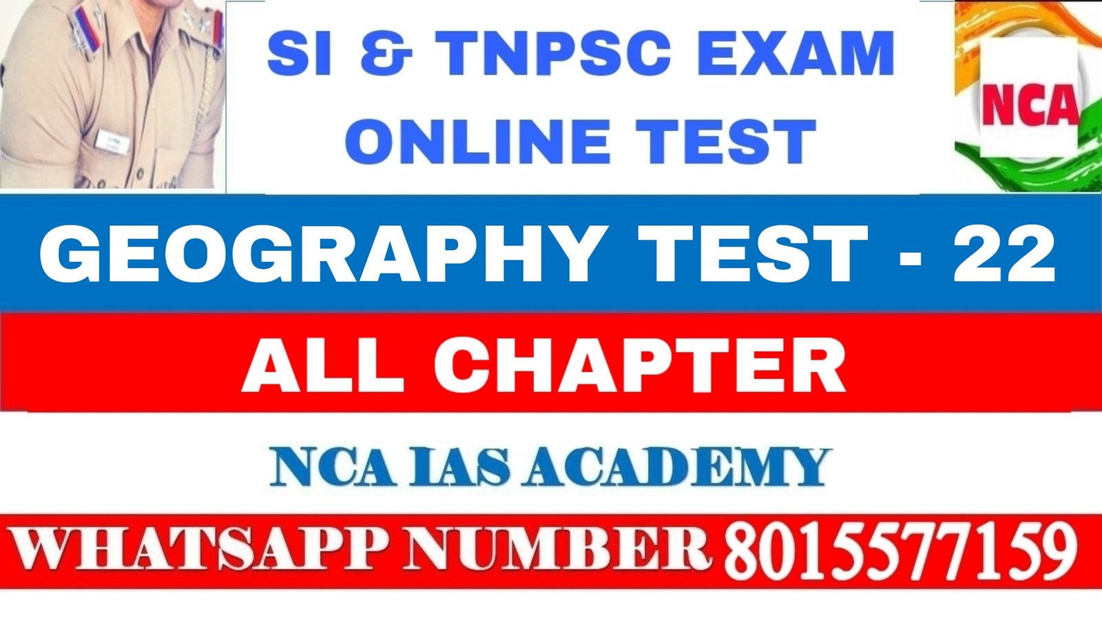 GEOGRAPHY TEST – 22