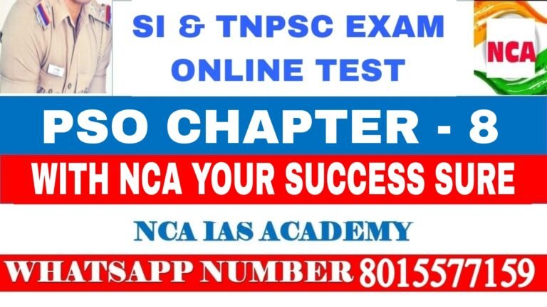 PSO CHAPTER – 8 ALL IMPORTANT QUESTIONS
