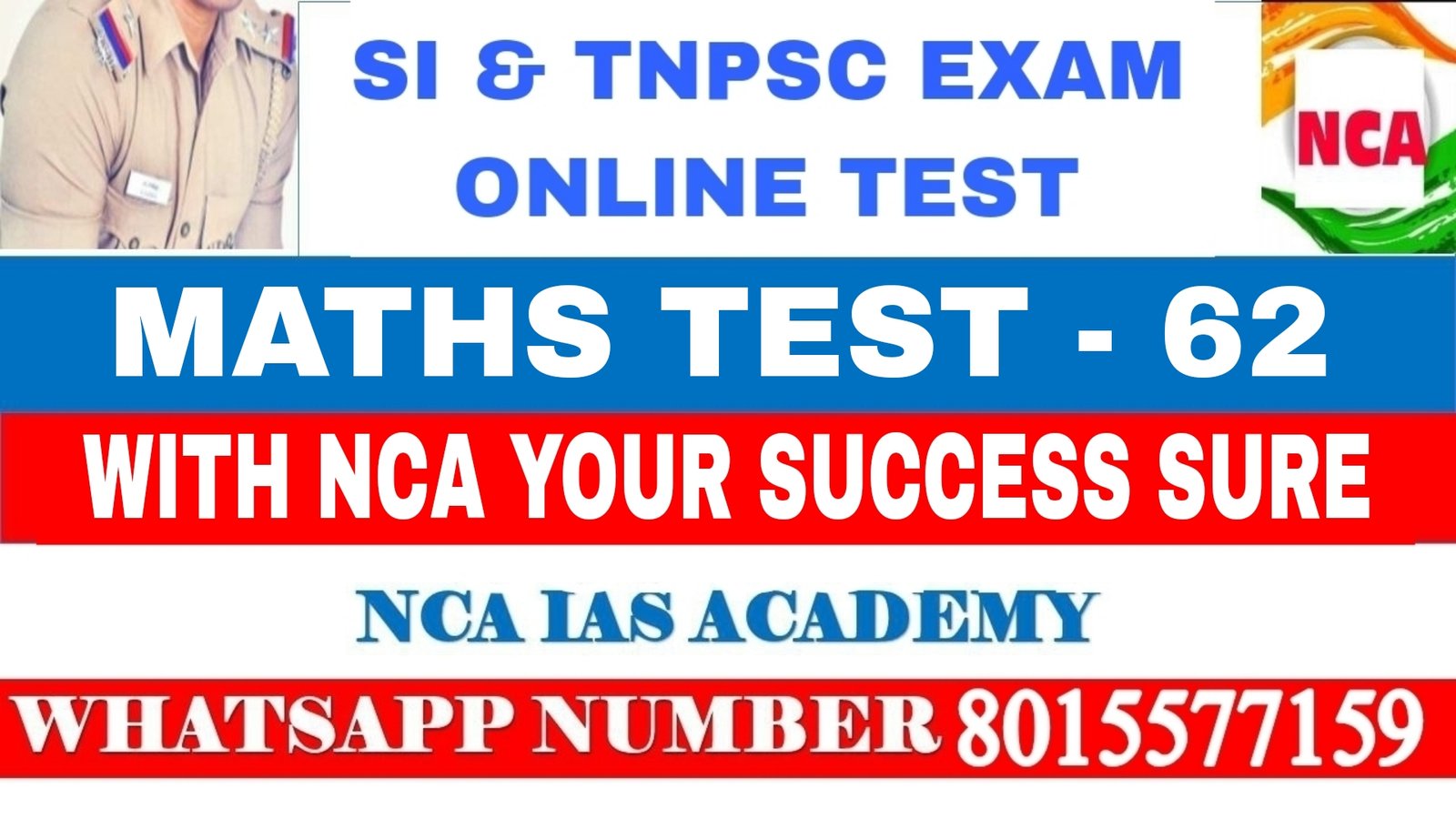 WA – MATHS TEST – 62