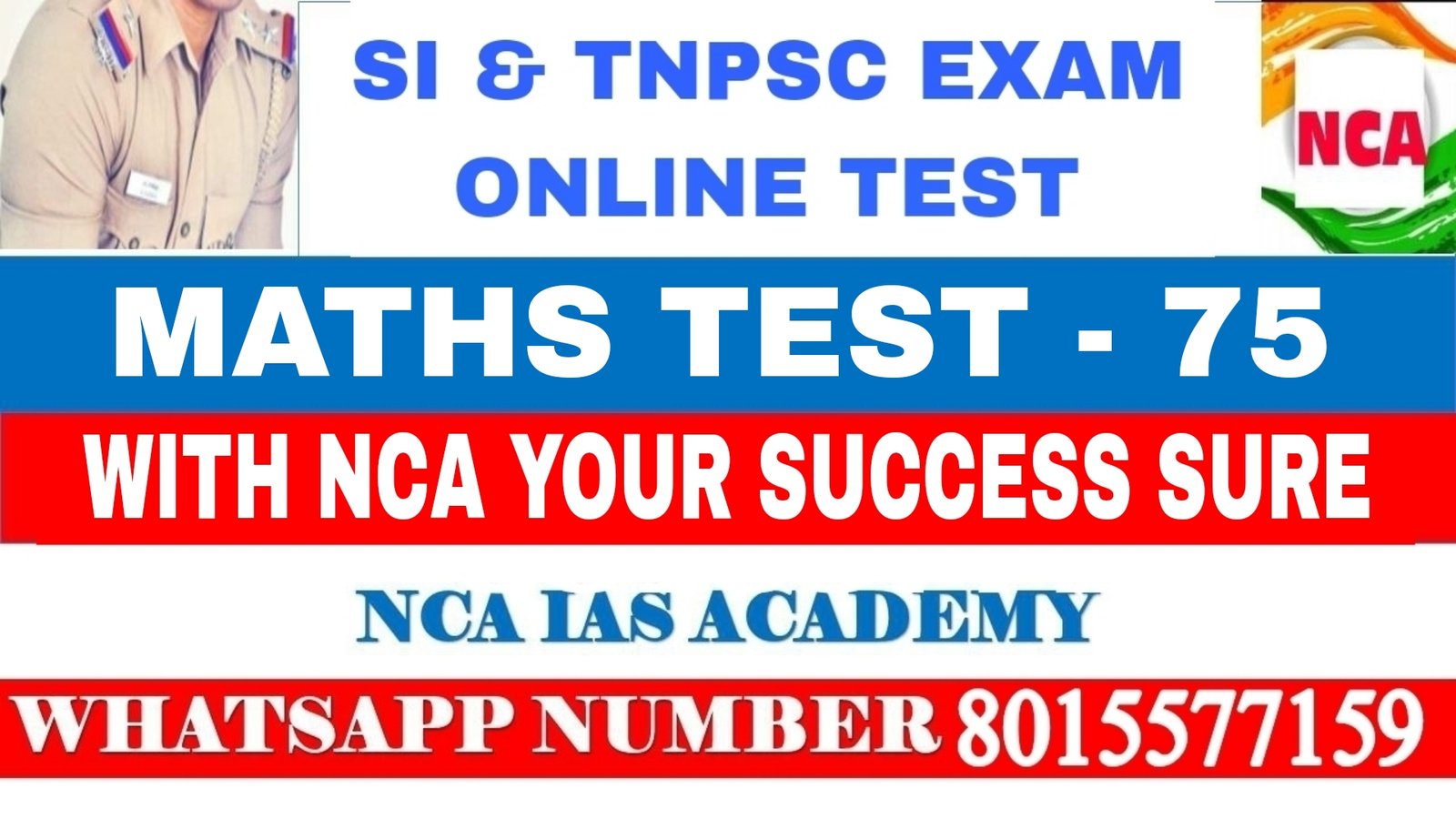 WA – MATHS TEST – 75