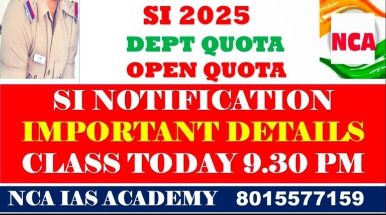 01. SI – NOTIFICATION IMPORTANT DETAILS